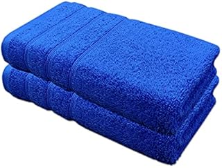 Premium Cotton Hand Towels 100% Soft Ring Spun Cotton 50 x 85 cm Hotel Quality Thick Absorbent (White, 2)