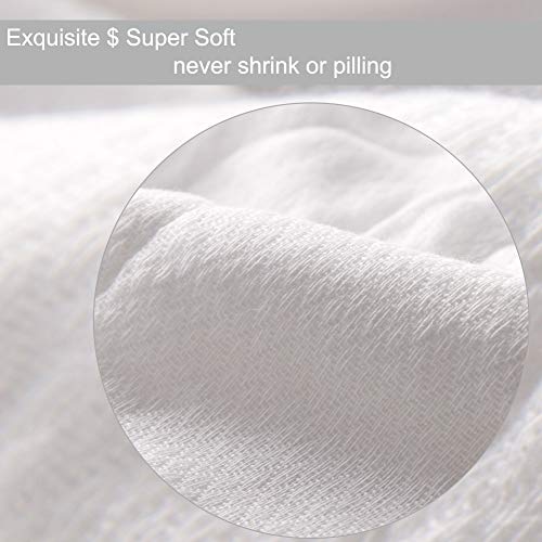 Fasoar Cloth Diapers Prefold Covers 6 Pack - 6 Ply 100% Unbleached Cotton, Thick Washable Absorbent Diaper Covers For Babies And Toddlers Multi-Use (10-35 Lbs) 6 Pack #TOP2