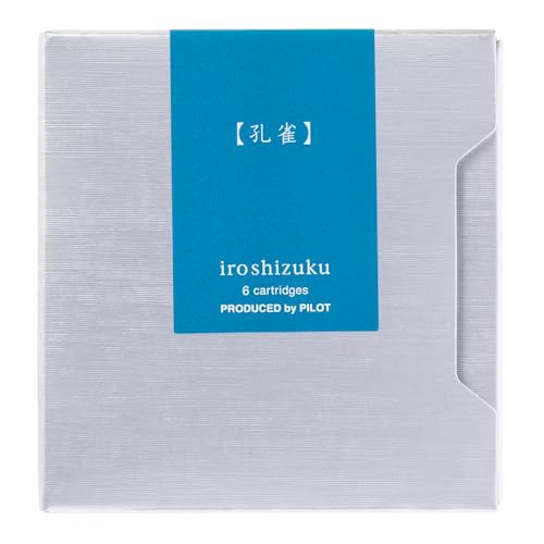 PILOT インク カートリッジ 色彩雫(いろしずく)カートリッジ 孔雀(くじゃく) IRF6SKJ パイロットの商品画像（Amazon）