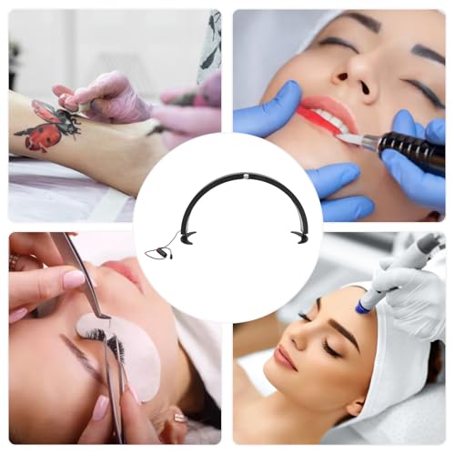 Luz de Mesa Meia Lua para Cílios, Brilho Ajustável LED 100-240V Lâmpada de Mesa Meia Lua Adequada pa