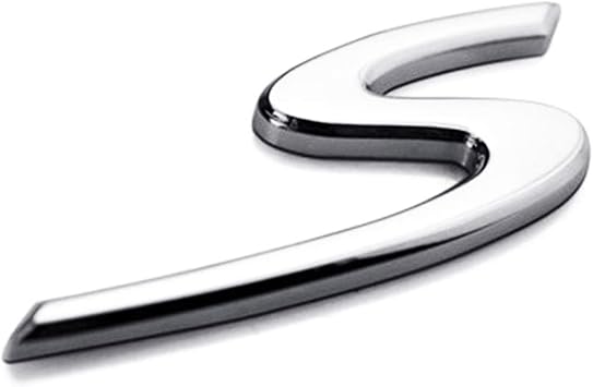 Trunk Door S Logo for Porsche Cayenne Panamera 2009-2022, Rear Trunk with Tailgate Badge for Porsche 911 970 971 9YA Silver
