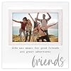 Malden International Designs 4×6 Friends Expressions Rustic Whitewash Picture Frame