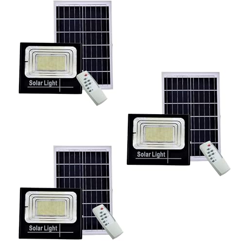 YASTA 3 Pezzi Faro Led Con Pannello Solare 400w Luce
