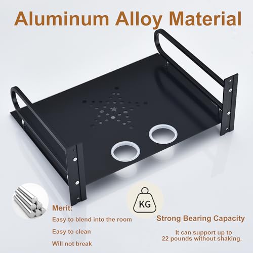 Hnvner JDH-001 Floating Av Shelves,Projector Wall Mount Dvd Shelf,Floating Entertainment Center Bracke Under Tv thumb #4