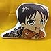 JunziWing Cartoon Attack On Titan Peluche, Figura Eren Jaeger Farcito Cuscini Bambola, Regali di Compleanno per Ragazzi 40 Cm