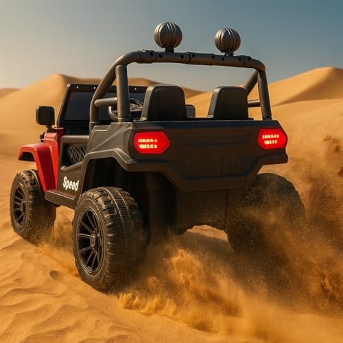Image of Kawaii Kids 12V 4x4 Battery Operated Ride-On SUV for Kids with Parent Remote Control, Bluetooth, LED Lights, Corrosion-Resistant Paint, Big Size Electric Car for Boys & Girls Age 2-8 Years