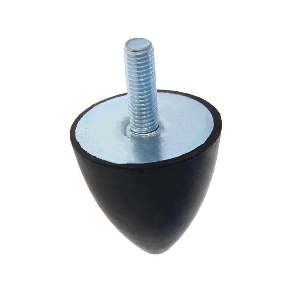 Yinpecly M10x30mm Conical Rubber Mount,Shock Absorber with Threaded Studs for Air Compressors, Garage Motor, Diesel Engines 2Pcs