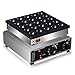 110V US Commercial 25PCS Mini Pancake Maker,950W Mini Dutch Pancake Maker,Non-stick,Dutch Poffertjes Grill,Stainless Steel,Breakfast,Snacks,Desserts.