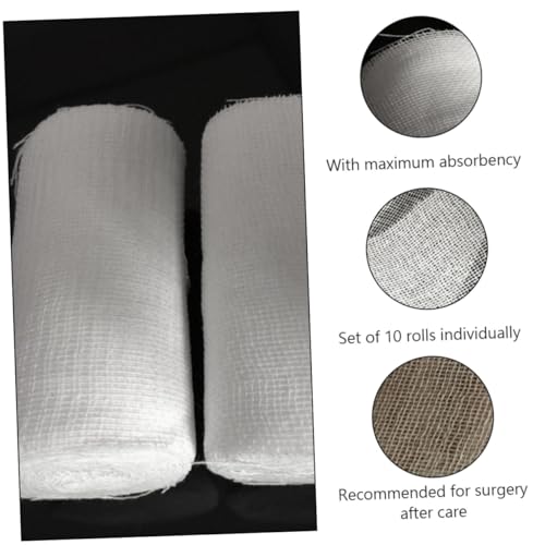 Holibanna 10Pcs First Aid Gauze Rolls 8X600Cm Conforming Bandage Wrap Emergency Dressing for Sports and Wound Care miniatura 3