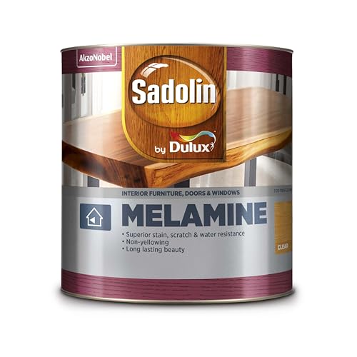 Image of Dulux Sadolin Melamine Wood Polish Matt Finish | Premium Finish for All Kinds of Wood | Superior Stain, Scratch, and Water Resistance, 4 litres