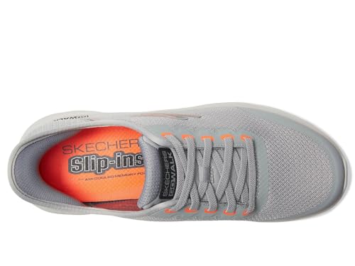 Skechers Skechers Men's Go Walk Flex Netro Hands Free Slip-Ins Sneaker, Grey, 8