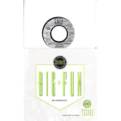 INNER CITY / Big Fun / 1988 Bildh&uuml;lle / Virgin records # 111 749 / 7" Vinyl Single Schallplatte