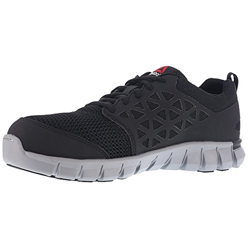 Image of Reebok Men's Rb4041 Sublite Cushion Safety Toe Athletic Work Shoe Black | Safety Work Shoes