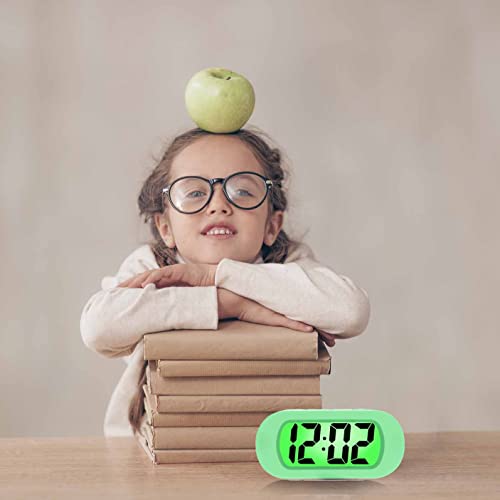 Plumeet Kids Alarm Clock Large Digital Lcd Travel Alarm Clocks With Snooze And Night Light thumb #6