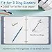 Binder Dividers for 3 Ring Binder, 1/5 Cut Tabs, Letter Size, Blank Write On Page Dividers with 5 Big Tabs for School Office Home, 4 Sets, 20 Dividers, White