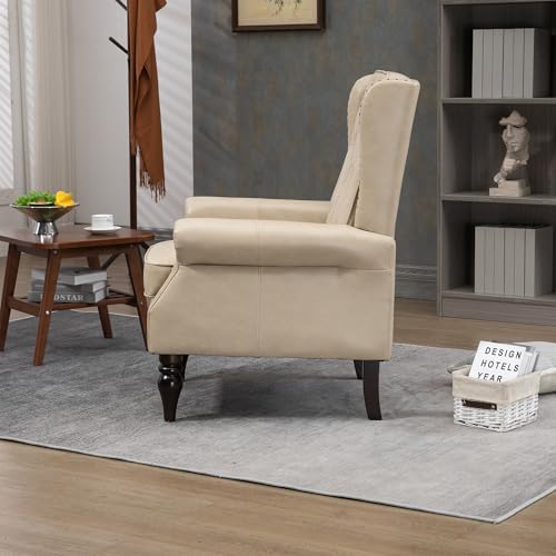 Sillón Plegable Piel Sintética Color Camel miniatura 4