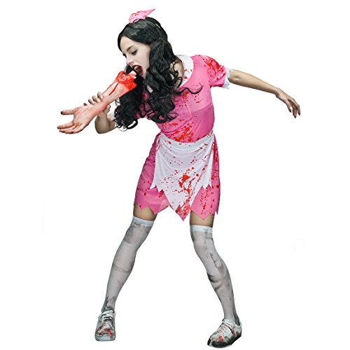 Flatwhite Halloween Zombie Waitress Ghost Women's Costumes #TOP2