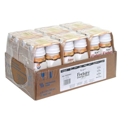 Fresenius Kabi Frebini Energy Fibre Vanille Trinkflasche, 6 x 4 x 200 ml, 1er Pack (1 x 5,5 kg)