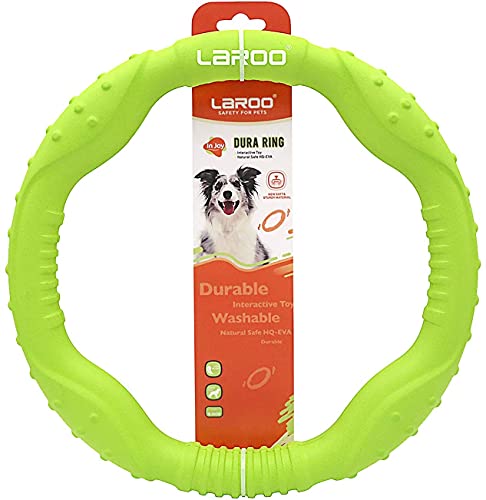 Laroo Dog Toys For Aggressive Chewers, Floatable Dog Flying Disc, Sizes Dog Tug Toy, Interactive Dog Toys, Dog Ring Toy, Tug Of War Dog Toy, Funny Dog Toys, Dog Teething Toys For Catch, Fetch #TOP4