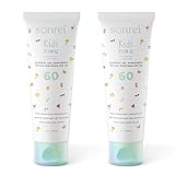 Sonrei Kids Zinq Mineral Face and Body Zinc Gel Athleisure Sunscreen SPF 60 | 3.4 oz (2 Pack)