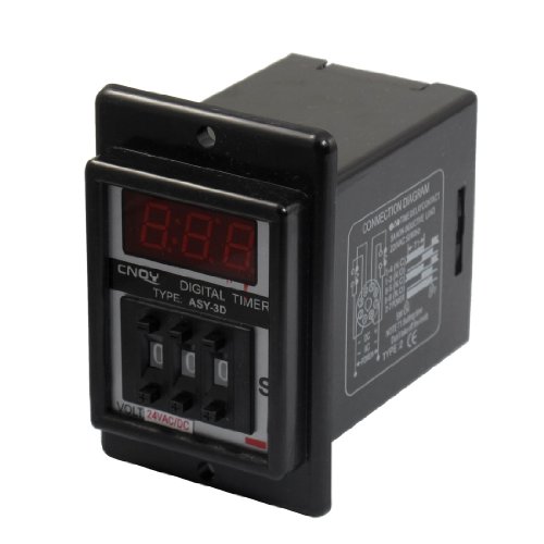 Relé de retardo temporizador ASY-3D 24V para automatización de luces y riego