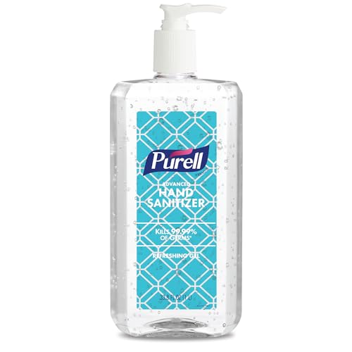 Image of PURELL Advanced Hand Sanitizer Refreshing Gel, Clean Scent, 1 Liter Pump Bottle (Pack of 1) - 9632-04-CMR