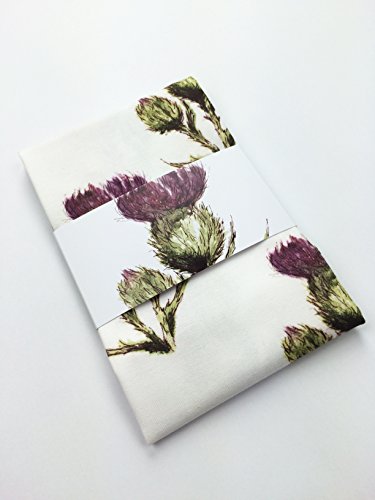 Flower Of Scotland Pattern Tea Towel In A Scottish Thistle Design #TOP1