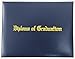 Yotopzy Imprinted Diploma Cover 8.5“X11” Graduation Diploma Holder Certificate Covers Navy Blue