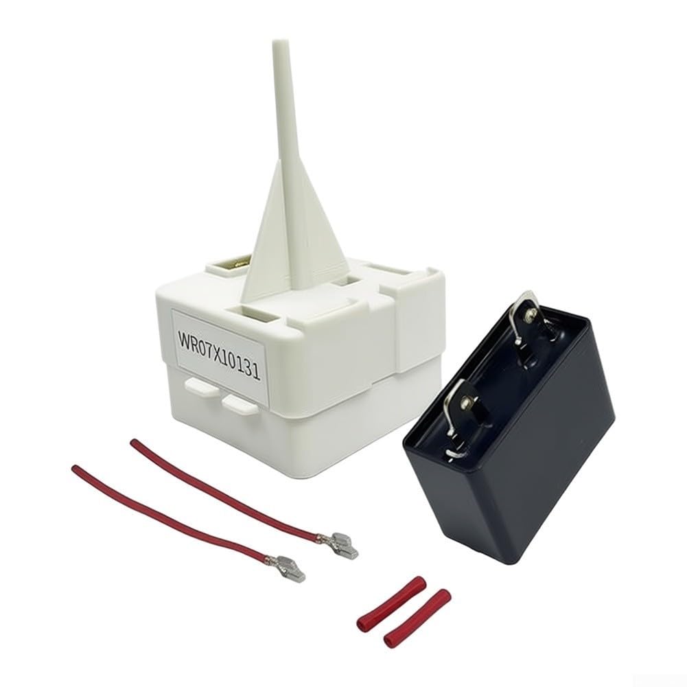 para relé de Arranque para ptc 4.7 Ohm con Protector Sobrecarga para Compresor Nevera para mini Frigorífico Congelador Bebidas Vino Cerveza 8x5x5cm
