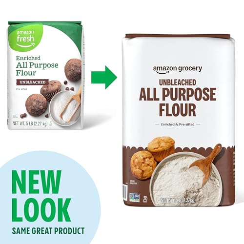 Amazon Grocery, Unbleached All Purpose Flour, 5 Lb, Pack of 2 (Previously Amazon Fresh, Packaging May Vary) - image 3