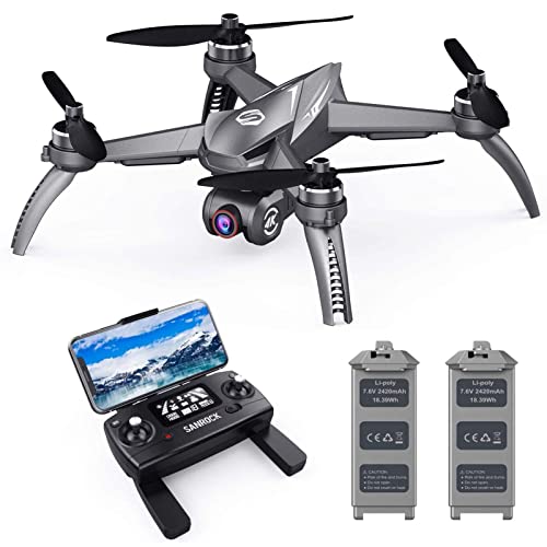 GPS Drohnen mit 4K UHD Kamera für Kinderanfänger, 2 Batterien mit 46 Minuten Flugzeit, bürstenloser Motor, 5 GHz FPV…