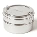 Produktbild ECO Brotbox | Tiffin Double | runde Lunchbox aus Edelstahl mit 2 Lagen | 800 ml