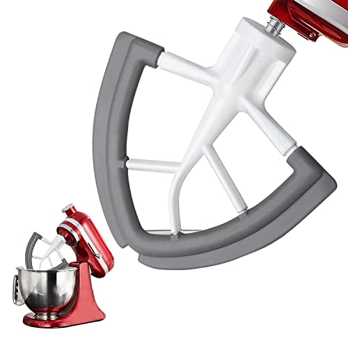 Flex Edge Beater For Kitchenaid Mixer, 4.5/5 Quart Flat Paddle Beater Attachments With Flexible Silicone Edges Bowl Scraper For Kitchenaid Tilt-Head Stand Mixer Accessory 4.5/5 Quart #TOP1