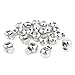 Produktbild sourcing map 20 STK.Kordelstopper Kordelklemme Einloch Kordelstopper Kordel Schloss Cordlock Stopper 8mm x 5.5mm Silber