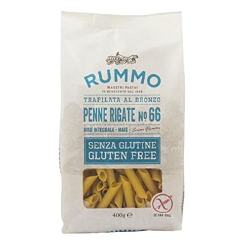 Rummo Pasta Mezze Penne Rigate, senza Glutine, N 28, 400g