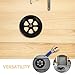 Ipetboom 4pcs Wheelchair Replacement Front Wheels - Shockproof Non-Slip 8 Inch Elderly Wheelchair Front Wheel - Replacement Caster for Walker Stroller Mobility Equipment