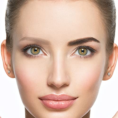 Elegant Charm Eyebrow Stamp And Stencil Kit For One Step Perfect Brow, 24 Reusable Stencils, Eyebrow Brush, And Eyebrow Trimmer. Easy To Use, Long Lasting, Waterproof. Black #TOP1