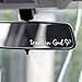 Miarita 3X Trust in God Rearview Mirror Sticker, Christian Car Accessories, Car Stickers and Decals for Women, Cute Car Stickers, Mirror Decals, Valentines Day Gifts for Her (Trust in God White)