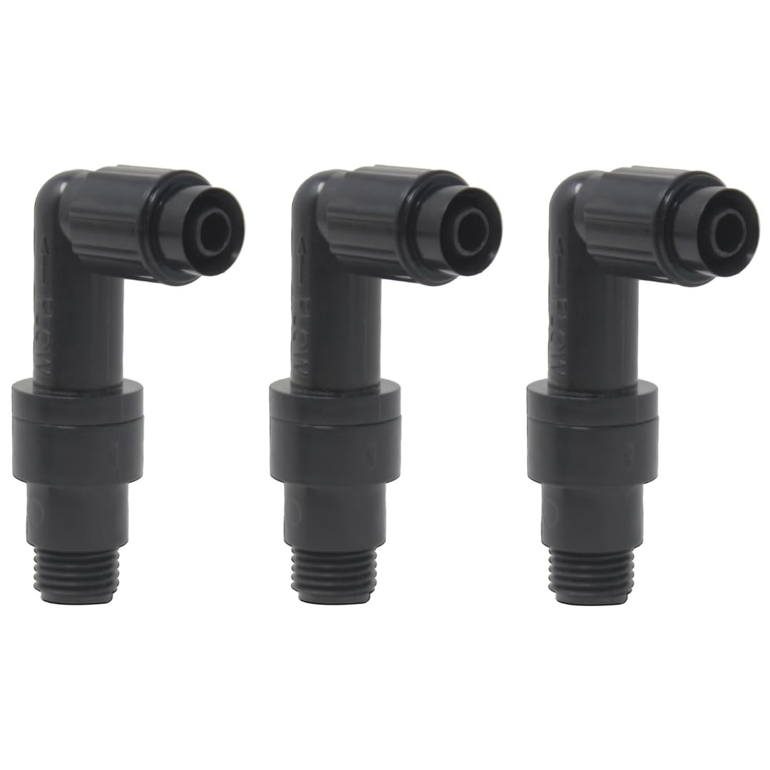 Combination Check Valve and Elbow Compatible with Pentair R172061 and R172061Z for Automatic Chlorine/Bromine Pool and Spa Feeders (3-Pack)