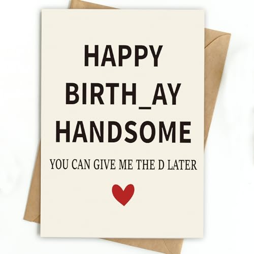 FeliBebe Funny Birthday Cards for Men | Birthday Gifts for Men, Husband, Him | Happy Bday Cards Decorations Idea for Boyfriend