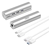 Unitek Y-3095 USB3.0 Type-C 3-Port Hub with Gigabit Ethernet Converter