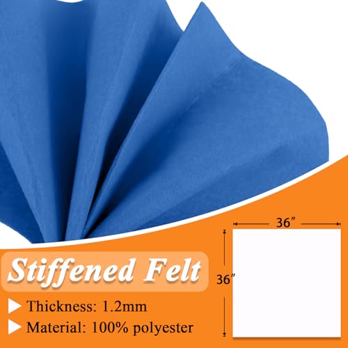 Image of IONTACH 36 inch X 36 inch Stiff Felt Fabric 1.2mm Thick (Azure Blue)