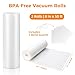 Wevac Vacuum Sealer Bags 11x50 Rolls 2 pack for Food Saver, Seal a Meal, Weston. Commercial Grade, BPA Free, Heavy Duty, Great for vac storage, Meal Prep or Sous Vide