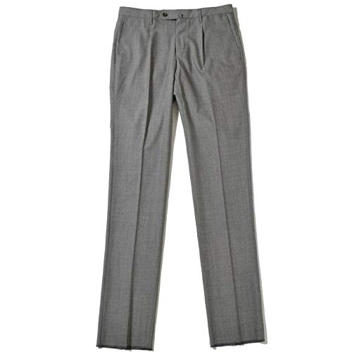 30%OFF INCOTEX【インコテックス】[春夏] ウールパンツ N24 Super130's Slimfit ワンプリーツ トロピカル ライトグレー[52×ライトグレー]