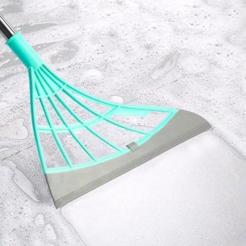 Vassoura Mágica Rodo Mágico Rodo de Silicone - Limpeza Eficiente 2 em 1 para Pisos, Cabelos e Pó Ide