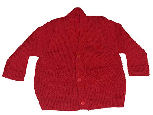 Image of Born Baby Woolen Sweater (3 Piece - 1 Sweater, 1 Cap, 1 Pair of Socks)| (Small 0-6 Months, Large 6-18 Months)