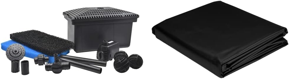 Filter Kit with Pump, 1 pack & TotalPond pond skins Pond Liner, 7 by 10-Feet