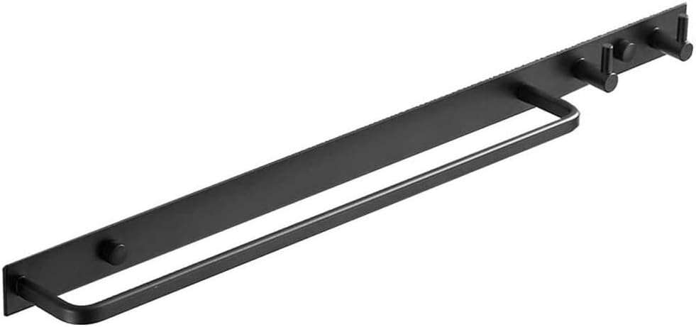 Towel Rails, Towel Rack Towel Rail Stainless Steel Wall Mount Towel, Towel Hanger Organizer Rack, Towel Hanger with 2 Hooks Towel Bar Towel