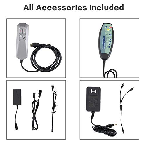 Mecor Power Lift Chair Lift Recliner For Elderly W/Dual Motor Pu Leather Lay Flat Sleeper Recliner With Massage/Heat/Vibration/Remote Control Living Room Chair #TOP5