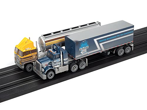 Auto World Semi-Frozen Extreme Conditions 14' Slot Race Set #TOP4